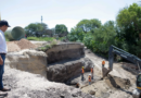 Avanzan trabajos de rehabilitación en el colector pluvial de Juan Pablo II